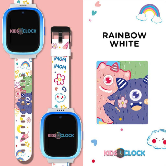 Rainbow White Strap